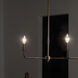 Pallas 3 Light 4.5 inch Brushed Natural Brass Chandelier Ceiling Light